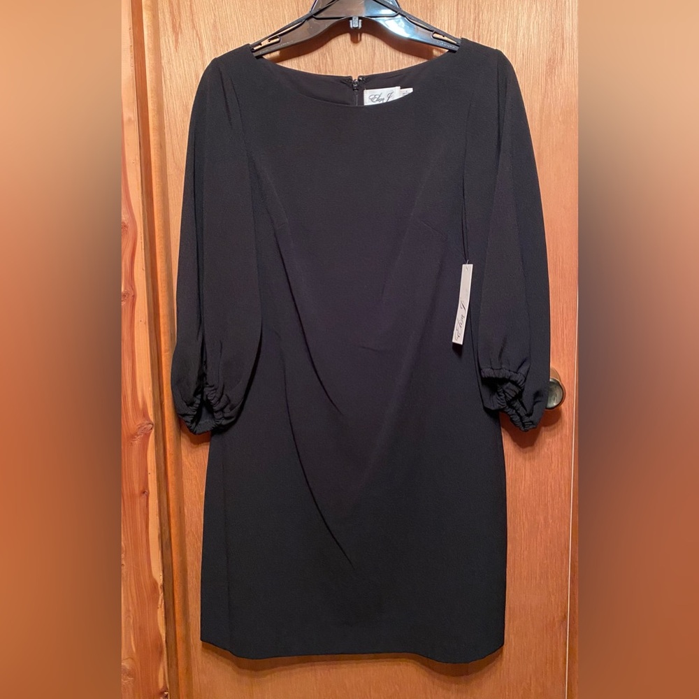 Eliza J Black Long Sleeve Dress